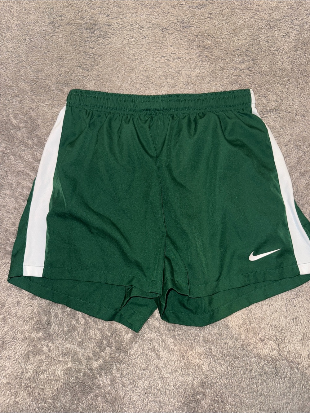 Nike Women’s Green and White Athletic Shorts